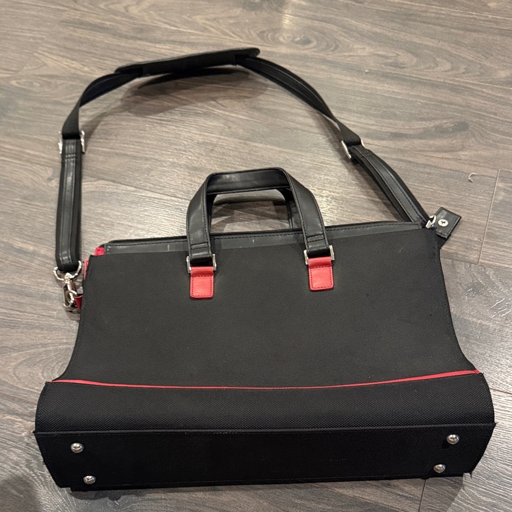 Foray Black and Red canvas business  Bag 2:24